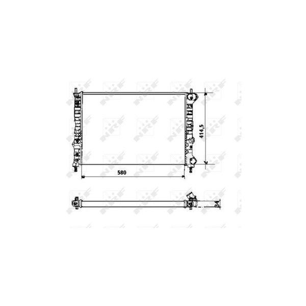 Kylare, motorkylning Nrf 58169 NRF
