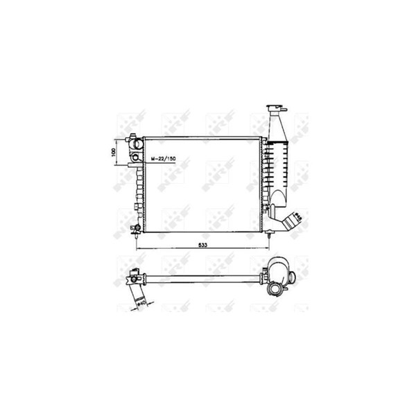 Kylare, motorkylning Nrf 58173 NRF