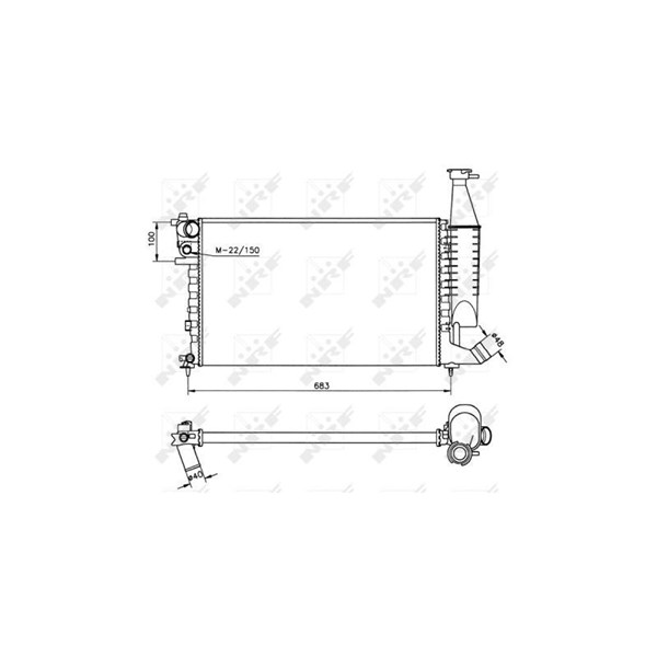 Kylare, motorkylning Nrf 58174 NRF Kylare, motorkylning Nrf 58174 NRF