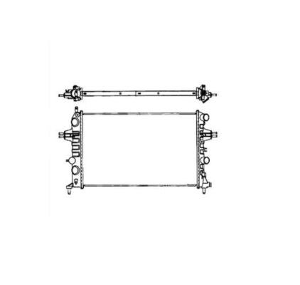 Kylare, motorkylning Nrf 58176 NRF