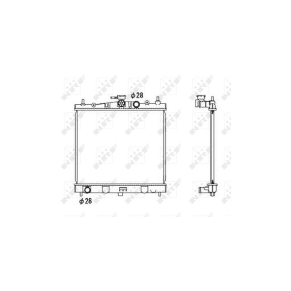 Kylare, motorkylning Nrf 58187 NRF
