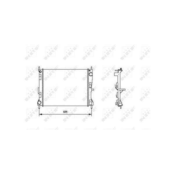 Kylare, motorkylning Nrf 58188 NRF