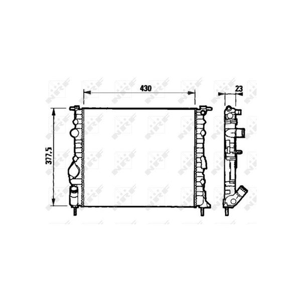 Kylare, motorkylning Nrf 58192 NRF Kylare, motorkylning Nrf 58192 NRF