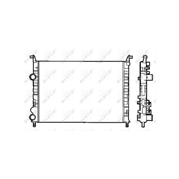 Kylare, motorkylning Nrf 58195 NRF