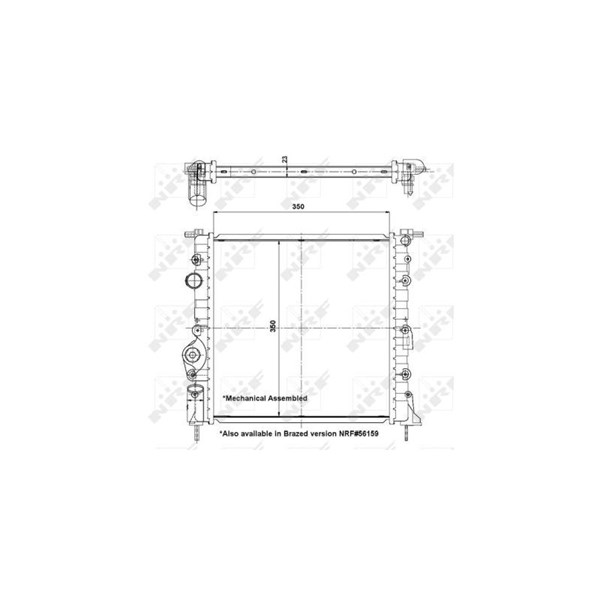 Kylare, motorkylning Nrf 58196 NRF Kylare, motorkylning Nrf 58196 NRF