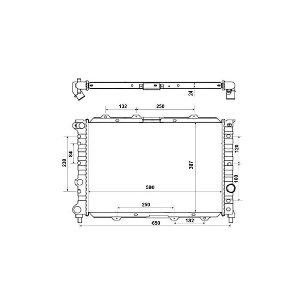 Kylare, motorkylning Nrf 58202 NRF Kylare, motorkylning Nrf 58202 NRF