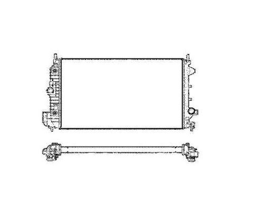 Kylare, motorkylning Nrf 58205 NRF