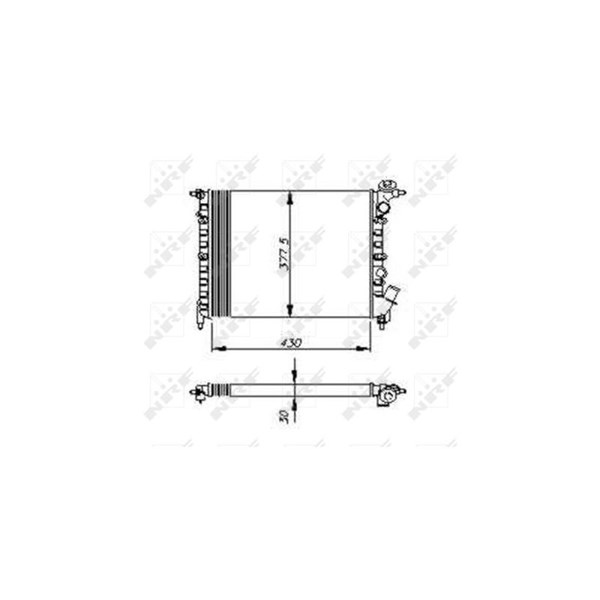 Kylare, motorkylning Nrf 58207 NRF Kylare, motorkylning Nrf 58207 NRF