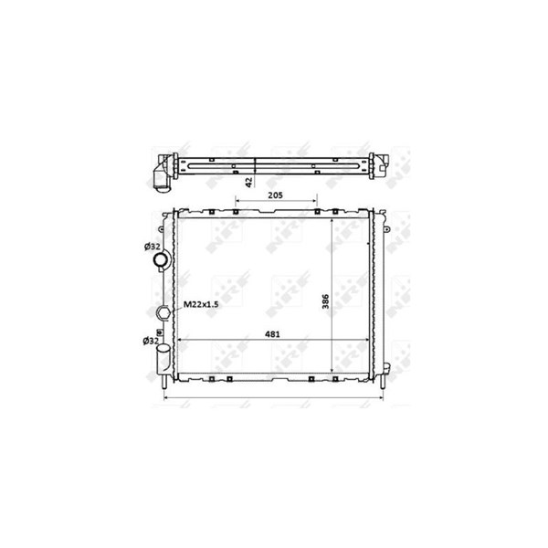 Kylare, motorkylning Nrf 58210 NRF Kylare, motorkylning Nrf 58210 NRF