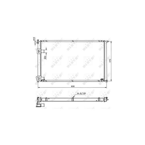 Kylare, motorkylning Nrf 58212 NRF