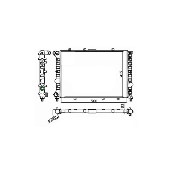 Kylare, motorkylning Nrf 58215 NRF Kylare, motorkylning Nrf 58215 NRF