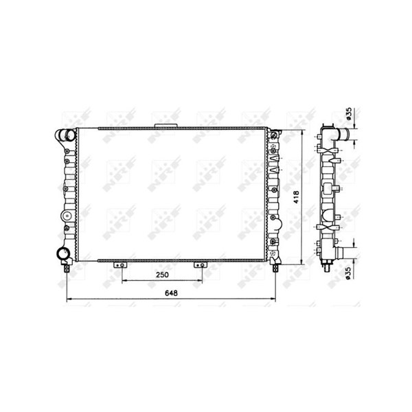 Kylare, motorkylning Nrf 58216 NRF Kylare, motorkylning Nrf 58216 NRF