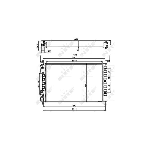 Kylare, motorkylning Nrf 58219 NRF Kylare, motorkylning Nrf 58219 NRF