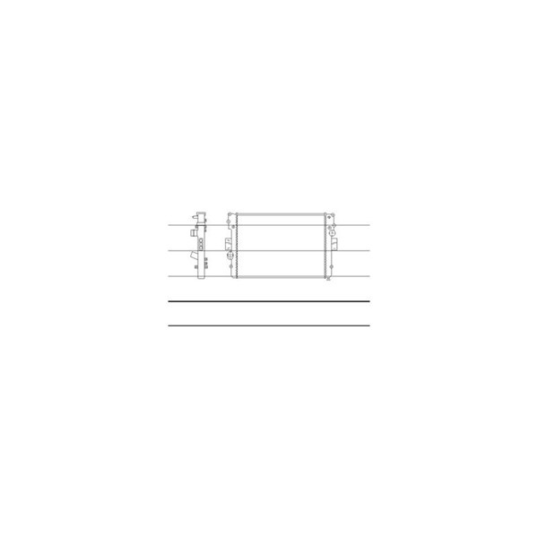 Kylare, motorkylning Nrf 58224 NRF