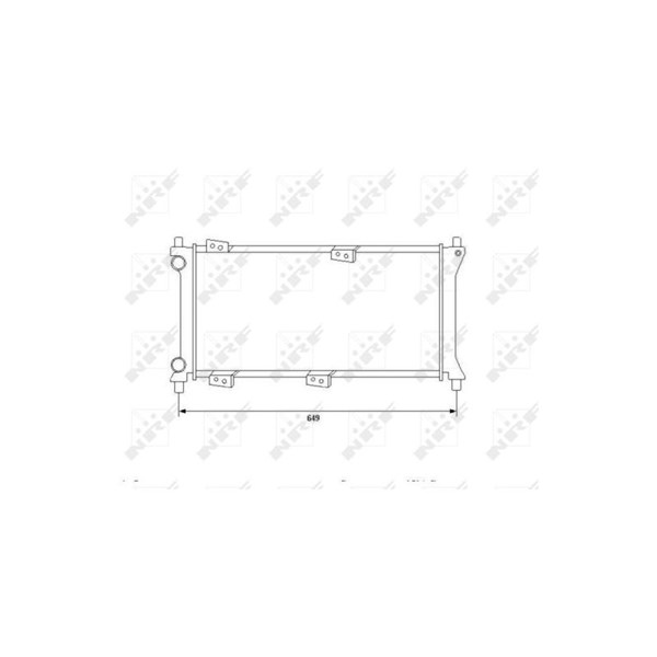 Kylare, motorkylning Nrf 58225 NRF Kylare, motorkylning Nrf 58225 NRF