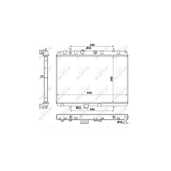 Kylare, motorkylning Nrf 58226 NRF Kylare, motorkylning Nrf 58226 NRF