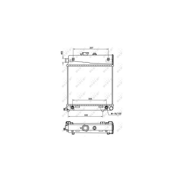 Kylare, motorkylning Nrf 58232 NRF Kylare, motorkylning Nrf 58232 NRF