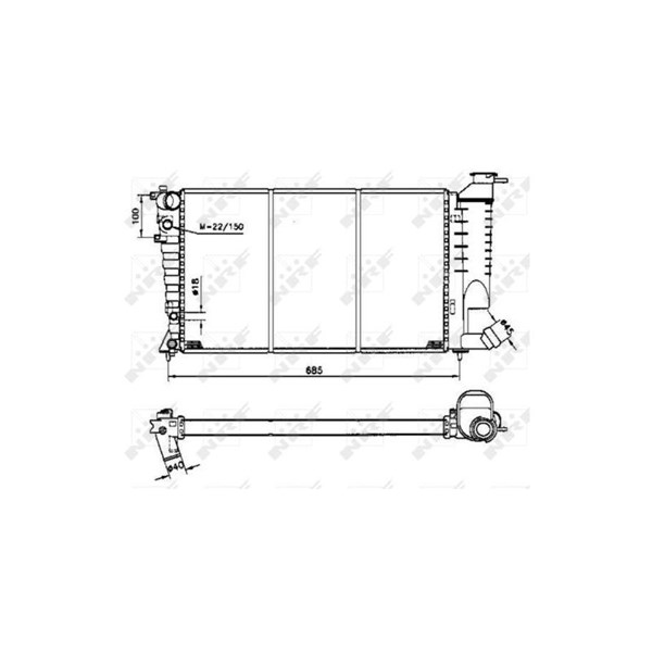 Kylare, motorkylning Nrf 58233 NRF Kylare, motorkylning Nrf 58233 NRF
