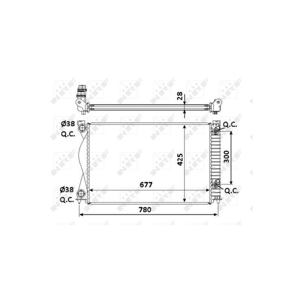 Kylare, motorkylning Nrf 58234 NRF Kylare, motorkylning Nrf 58234 NRF