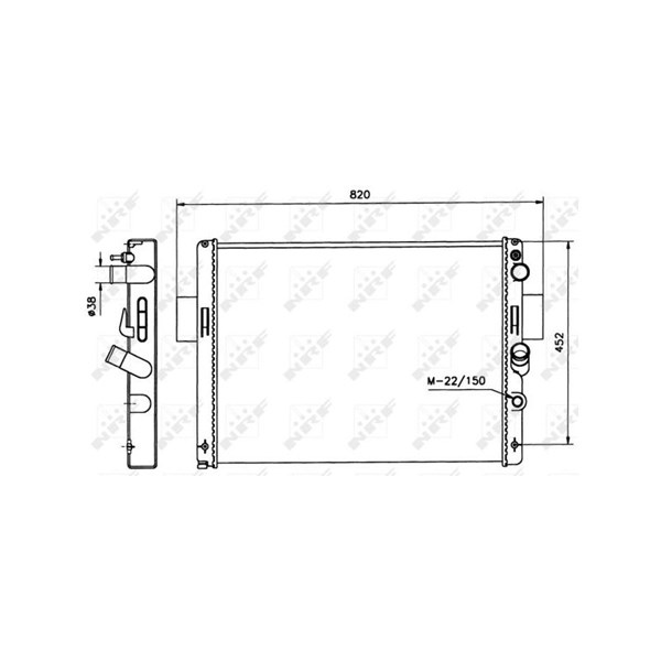 Kylare, motorkylning Nrf 58243 NRF Kylare, motorkylning Nrf 58243 NRF