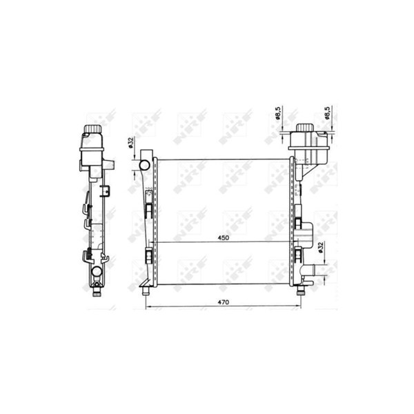 Kylare, motorkylning Nrf 58252 NRF Kylare, motorkylning Nrf 58252 NRF
