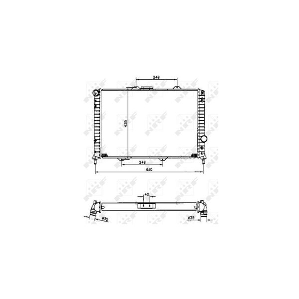 Kylare, motorkylning Nrf 58254 NRF