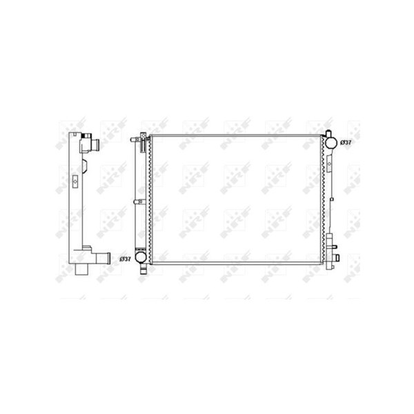 Kylare, motorkylning Nrf 58263 NRF