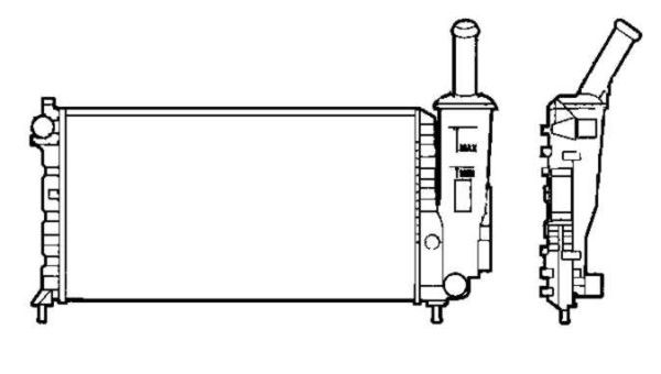 Kylare, motorkylning Nrf 58273 NRF