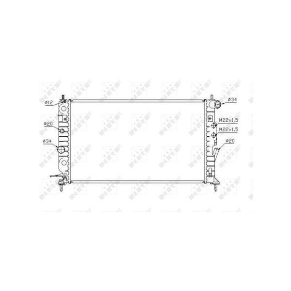 Kylare, motorkylning Nrf 58288 NRF Kylare, motorkylning Nrf 58288 NRF