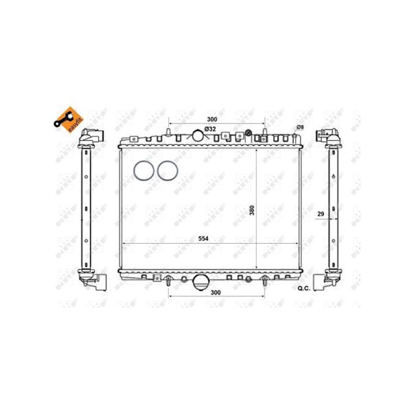 Kylare, motorkylning Nrf 58303 NRF Kylare, motorkylning Nrf 58303 NRF