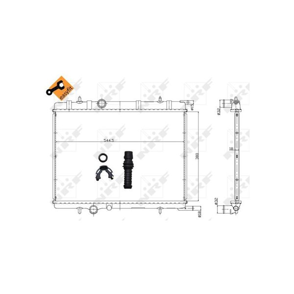 Kylare, motorkylning Nrf 58304 NRF Kylare, motorkylning Nrf 58304 NRF