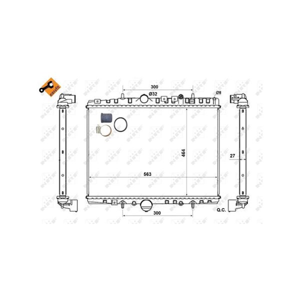 Kylare, motorkylning Nrf 58315 NRF Kylare, motorkylning Nrf 58315 NRF