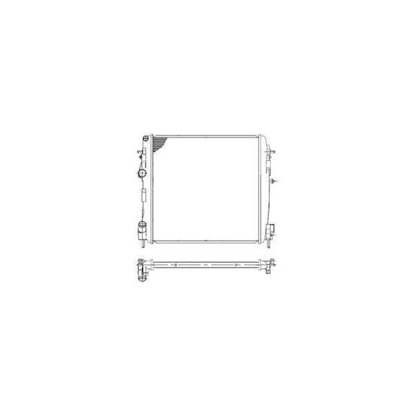 Kylare, motorkylning Nrf 58317 NRF