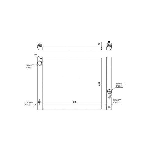Kylare, motorkylning Nrf 58320 NRF Kylare, motorkylning Nrf 58320 NRF
