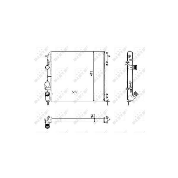 Kylare, motorkylning Nrf 58325 NRF Kylare, motorkylning Nrf 58325 NRF
