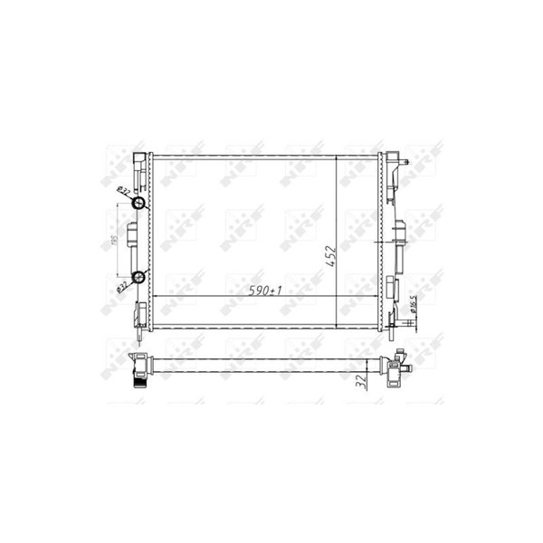 Kylare, motorkylning Nrf 58329A NRF Kylare, motorkylning Nrf 58329A NRF
