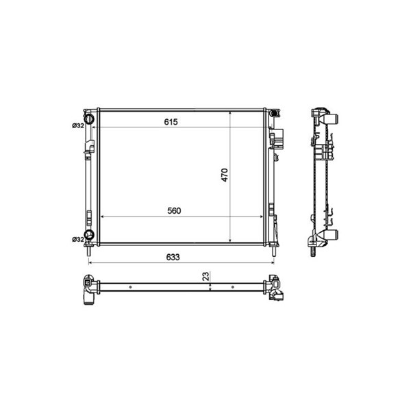Kylare, motorkylning Nrf 58333 NRF Kylare, motorkylning Nrf 58333 NRF
