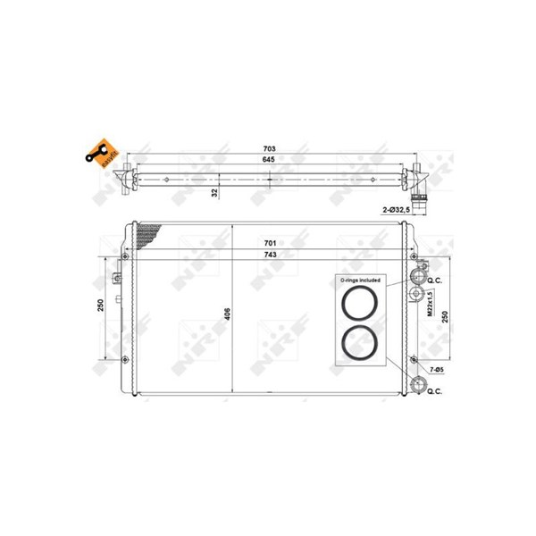 Kylare, motorkylning Nrf 58334 NRF Kylare, motorkylning Nrf 58334 NRF