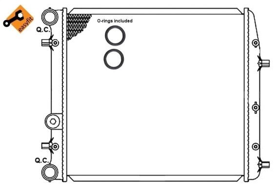 Kylare, motorkylning Nrf 58337 NRF