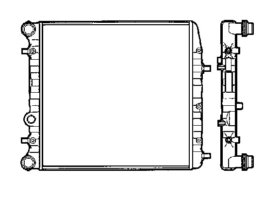 Kylare, motorkylning Nrf 58337 NRF