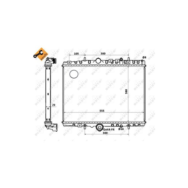 Kylare, motorkylning Nrf 58347 NRF Kylare, motorkylning Nrf 58347 NRF