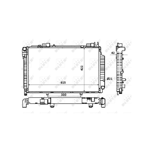 Kylare, motorkylning Nrf 58350 NRF Kylare, motorkylning Nrf 58350 NRF