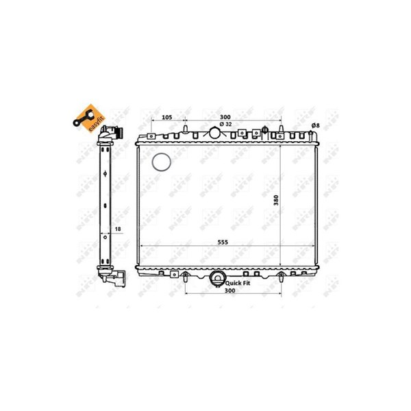 Kylare, motorkylning Nrf 58352 NRF Kylare, motorkylning Nrf 58352 NRF