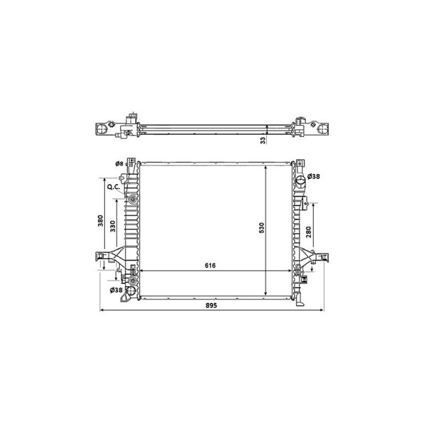 Kylare, motorkylning Nrf 58356 NRF Kylare, motorkylning Nrf 58356 NRF