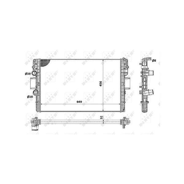 Kylare, motorkylning Nrf 58361 NRF Kylare, motorkylning Nrf 58361 NRF