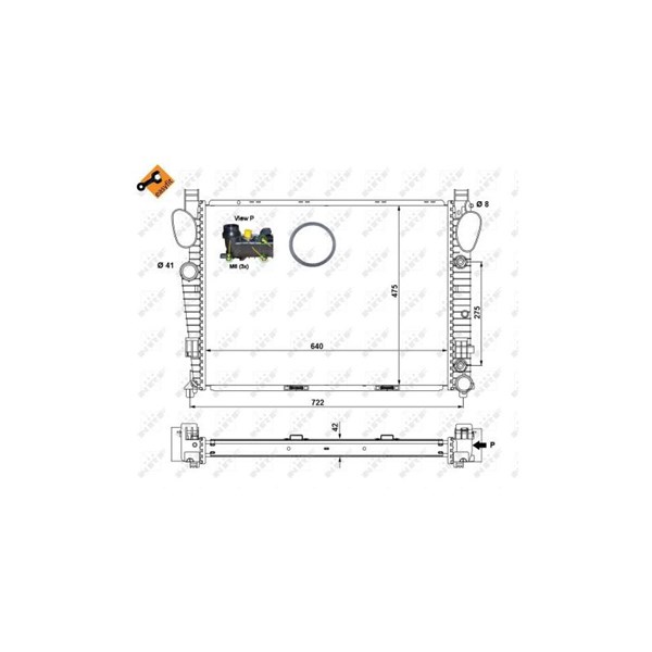 Kylare, motorkylning, Mitt Nrf 58366 NRF