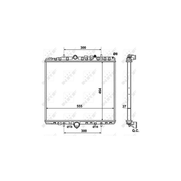 Kylare, motorkylning Nrf 58373 NRF Kylare, motorkylning Nrf 58373 NRF