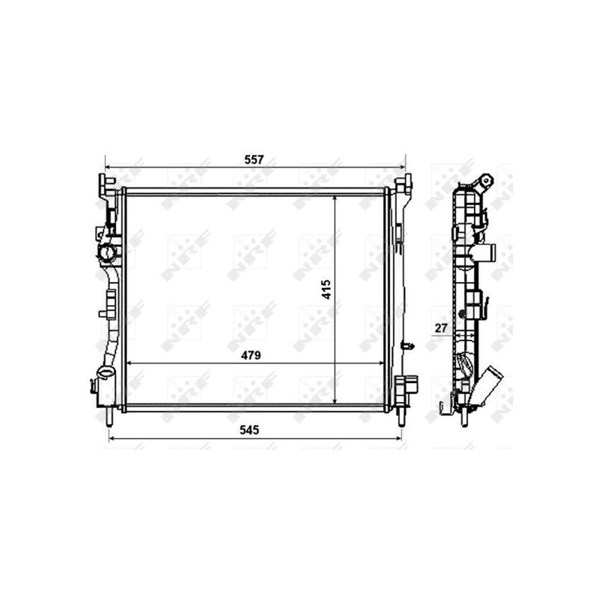 Kylare, motorkylning Nrf 58374 NRF Kylare, motorkylning Nrf 58374 NRF