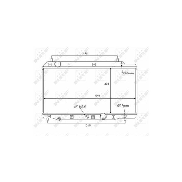 Kylare, motorkylning Nrf 58383 NRF