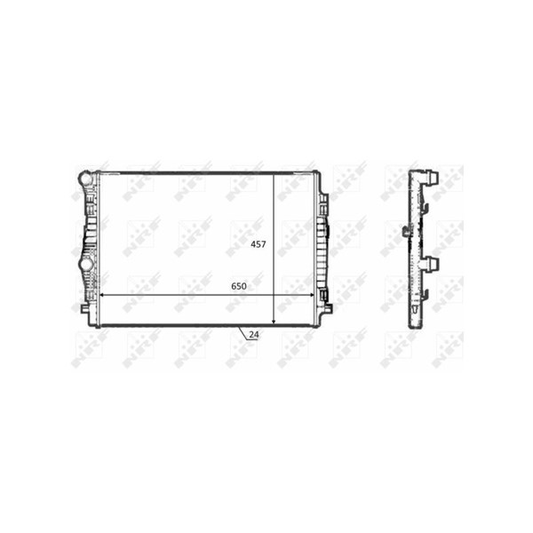 Kylare, motorkylning Nrf 58392 NRF